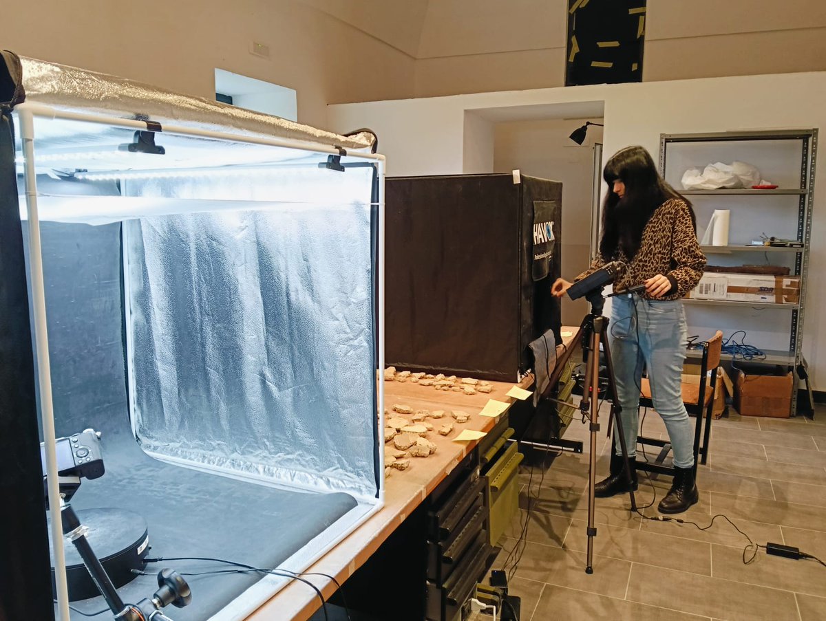 The research work of the RePair Project continues. Francesca Ricciardi is carrying out some scans of fragments from the Casa dei Pittori a lavoro at Casina Rustica.

#repairproject #pompeii