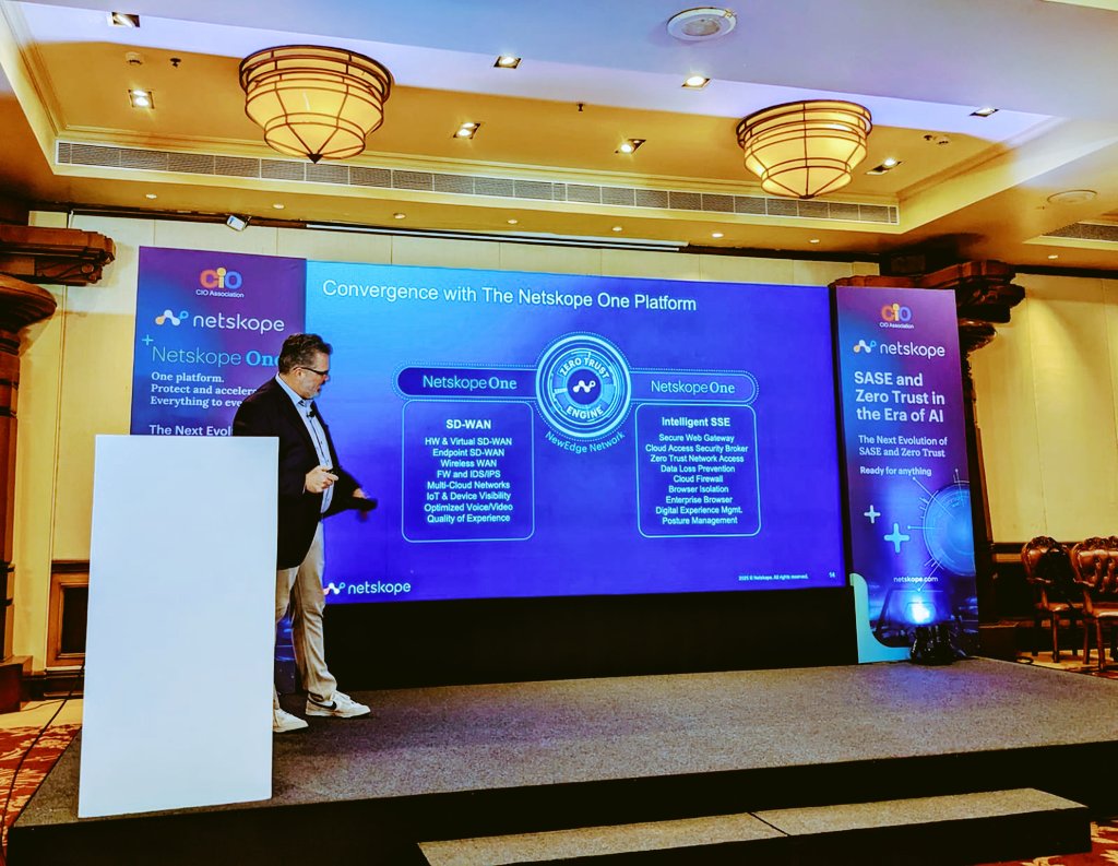 Great 😃  Informative session by <a href="/_mianders/">Mike Anderson</a> 👍 Convergence with the netskope one platform
<a href="/Netskope/">Netskope</a> <a href="/netSkopeOps/">Netskope Ops</a> <a href="/NetskopeES/">Netskope ES</a>