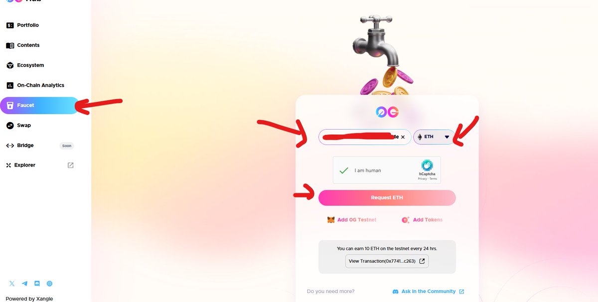GhassemiKiarash's tweet photo. Now you can perform Swaps on @0G_labs. 
First, claim your faucet tokens, then use the site below to execute your transactions
https://t.co/87NO8WpEEW

To receive faucet tokens via @0G_labs

Discord, follow these steps:  Join the @0G_labs
Discord using this link: https://t.co/aaVLIUrJJj
Go to the role selection channel and claim the required roles (as shown in the provided image) to unlock the faucet channel
In the faucet channel, type /faucet, enter your wallet address, and press Enter  Wait a few minutes, and the faucet tokens will be sent to your wallet