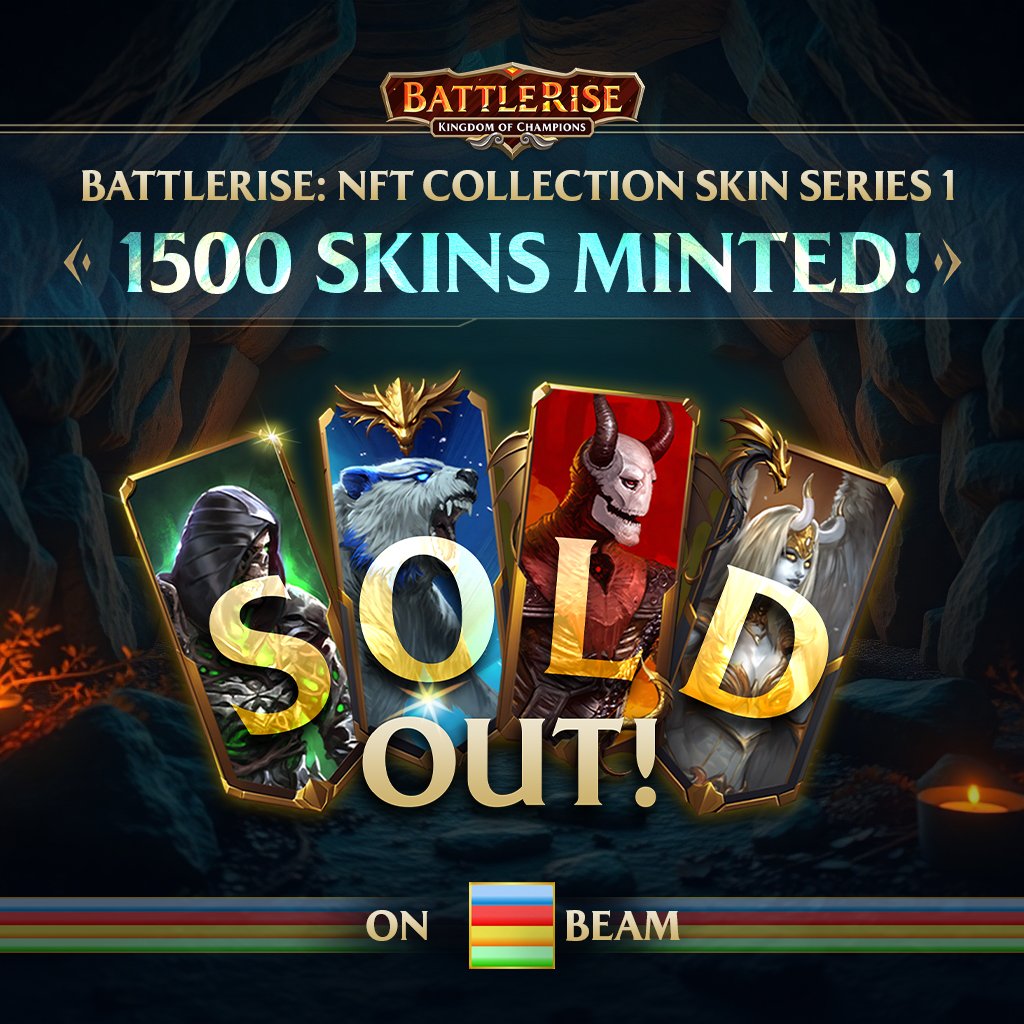 𝗕𝗥 𝗦𝗞𝗜𝗡𝗦 𝗡𝗙𝗧 𝗔𝗥𝗘 𝗢𝗙𝗙𝗜𝗖𝗜𝗔𝗟𝗟𝗬 𝗦𝗢𝗟𝗗 𝗢𝗨𝗧 𝗢𝗡 𝗕𝗘𝗔𝗠

All 1500 NFTs are now available for trading on sphere 

sphere.market/beam/collectio…

Exciting things are ahead 🚀