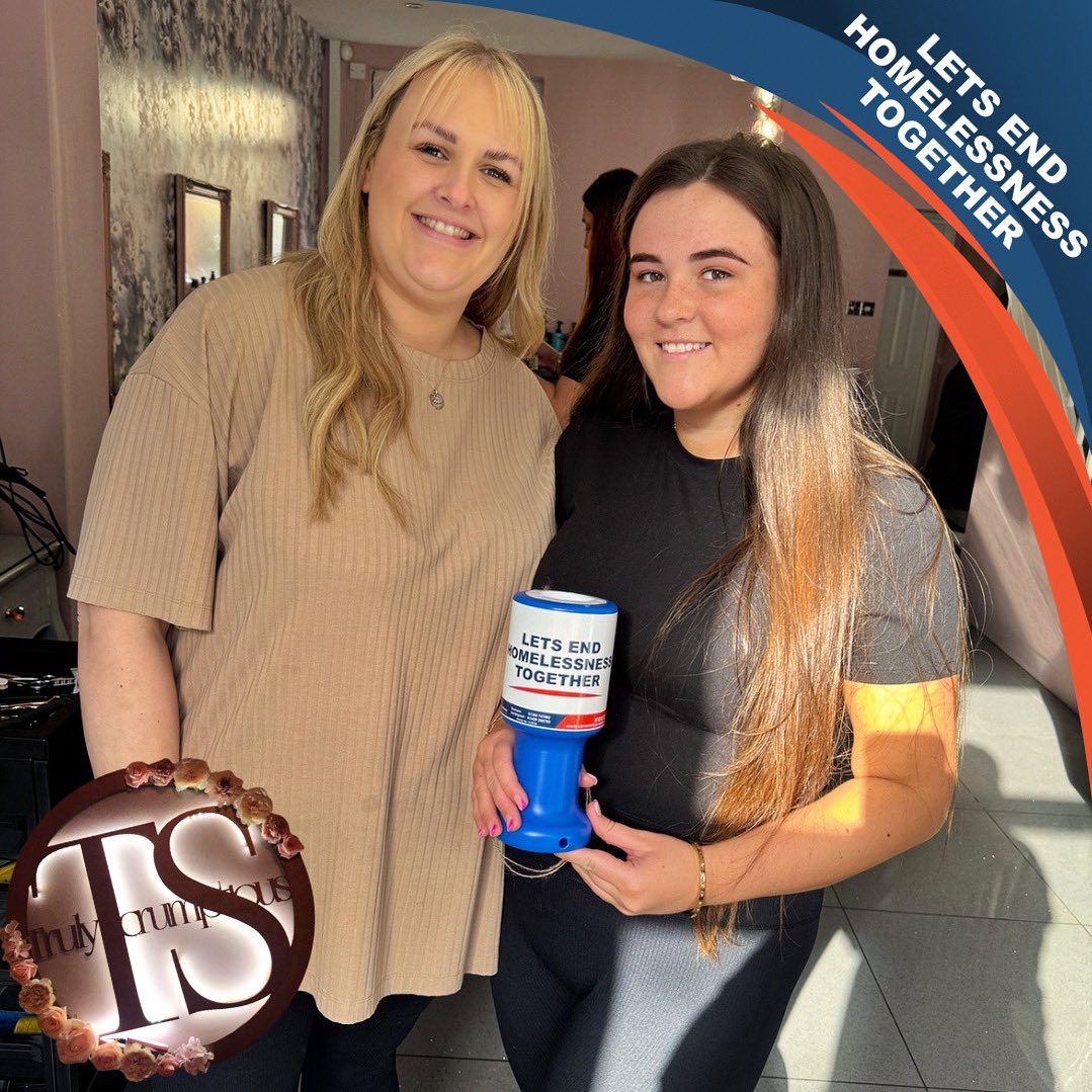 A big thank you to the beautiful team at @trulyscrumptioushb for showing their support for the homeless in Bishop Auckland and the surrounding area by displaying one of our charity collection boxes!