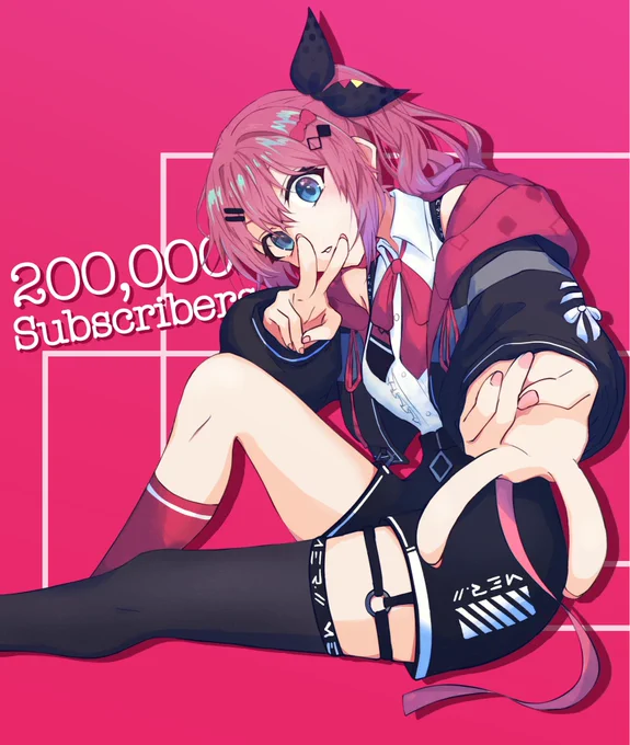 倉持さん20万人おめでとう #もちめるあーと 