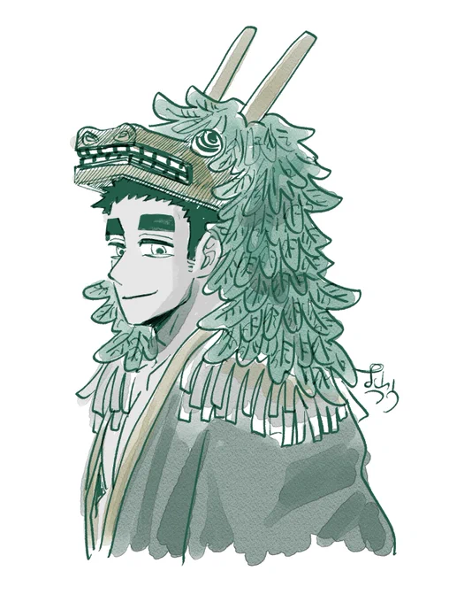 脱稿した!ので最近描いてないササラを描きました 