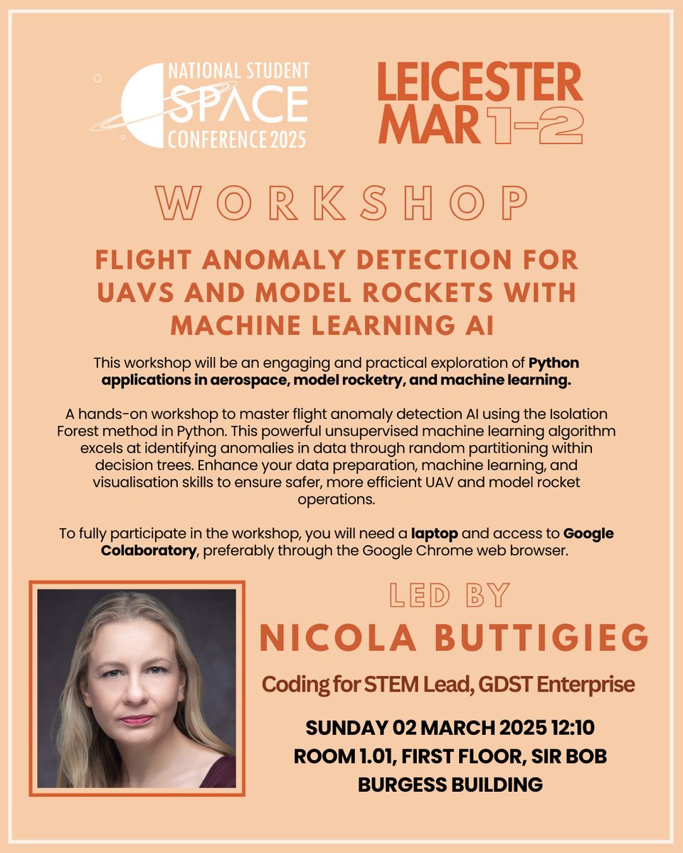 NSSC is almost here! 🚀

Check out our workshops this weekend and make sure to sign up to your favourite ones! 💫

🪐 Have you planned which talks and sessions you’re attending yet? 
Check out the full programme here: [loom.ly/sfkW68E]