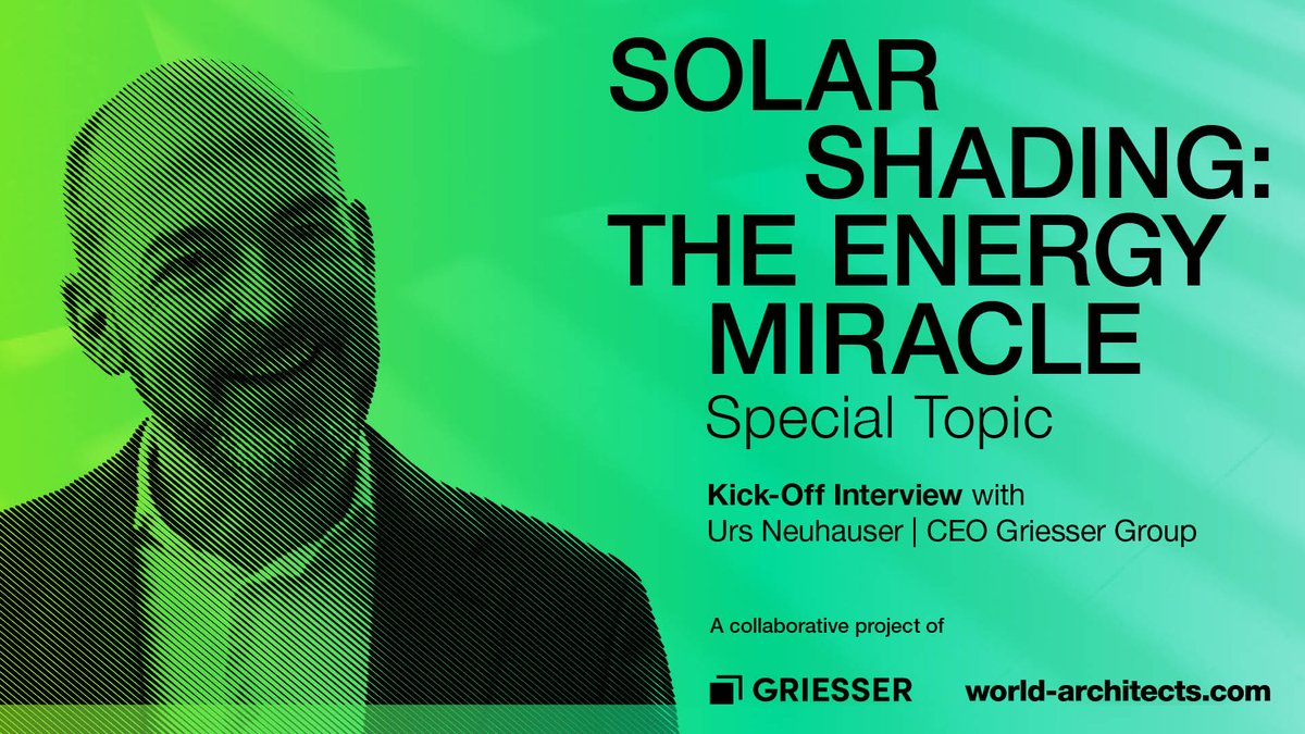 worldarchitects's tweet photo. CEO Urs Neuhauser discusses Griesser’s commitment to sustainability, recent advancements, and the new Vorarlberg facility as a step toward climate neutrality.
https://t.co/w0GysvZgra
Image by World-Architects
#Griesser #waofficial #worldarchitects #SolarShading https://t.co/ewhauL3Kfn