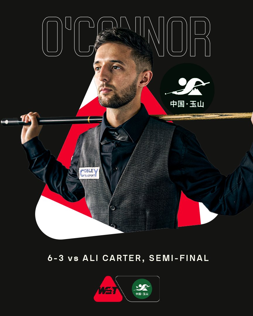 WST (@wearewst) on Twitter photo HOW COOL IS THIS GUY?
<a href="/JoeOc147/">Joe O'Connor</a> produces another stylish performance to beat Ali Carter 6-3 and reach the World Open final in Yushan. HOW COOL IS THIS GUY?
<a href="/JoeOc147/">Joe O'Connor</a> produces another stylish performance to beat Ali Carter 6-3 and reach the World Open final in Yushan.