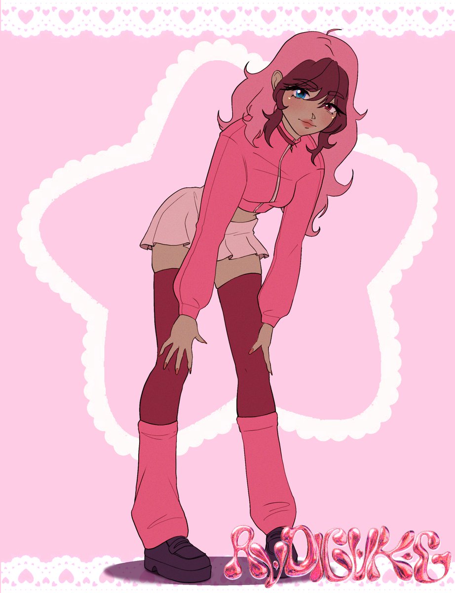 radicake11's tweet photo. Hace tiempo que no dibujaba a mi OC solo QwQ btw esto se compartirá en un Tapiz para mi cuarto Osiosi 

#oc #ilustracion #pink #Pinkydoll https://t.co/M0jTdf3eVA