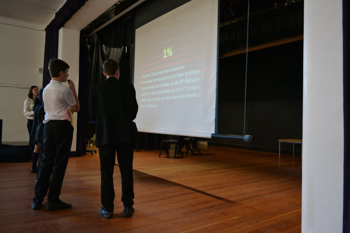 SaleGrammar's tweet photo. 🎉 Huge shoutout to our Year 12 students for hosting the 1% Club game show today! 🌟 A fun-filled challenge testing logic and common sense. Congrats to our winners, Aden, Navya, and Josie—welcome to the 1% Club! 🏆👏 #LogicChallenge #GameShowFun #ProudSchoolMoment https://t.co/PaG2ugZdmq