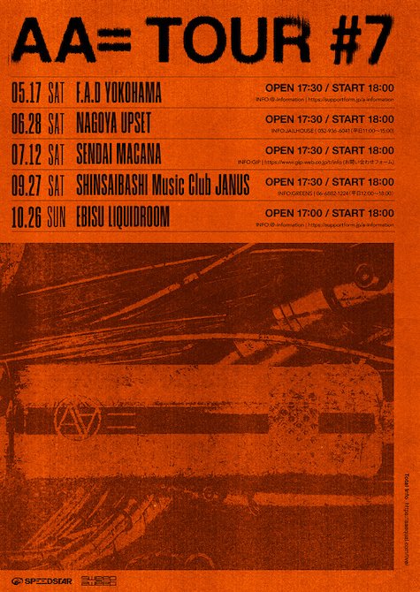 _aaequal's tweet photo. AA= TOUR #7 本日よりチケットオフィシャル先行受付スタート致しました！ https://t.co/Uo7NiajgpD https://t.co/1m0LD5EPNZ