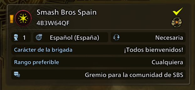 Para todo el mundo que se haya comprado el Monster Hunter Wilds;

He creado una brigada de la comunidad de Smash Bros Spain!

La ID es 4B3W64QF, uníos todos los que queráis ^^