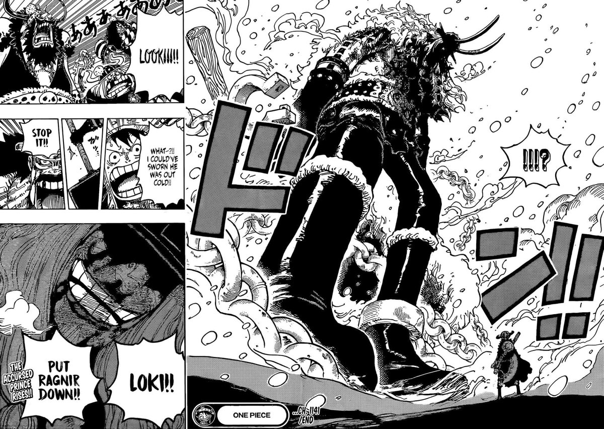 Sol_VT_'s tweet image. #ONEPIECE1141 
#ONEPIECE 
A danger or friend!? Loki stands!!