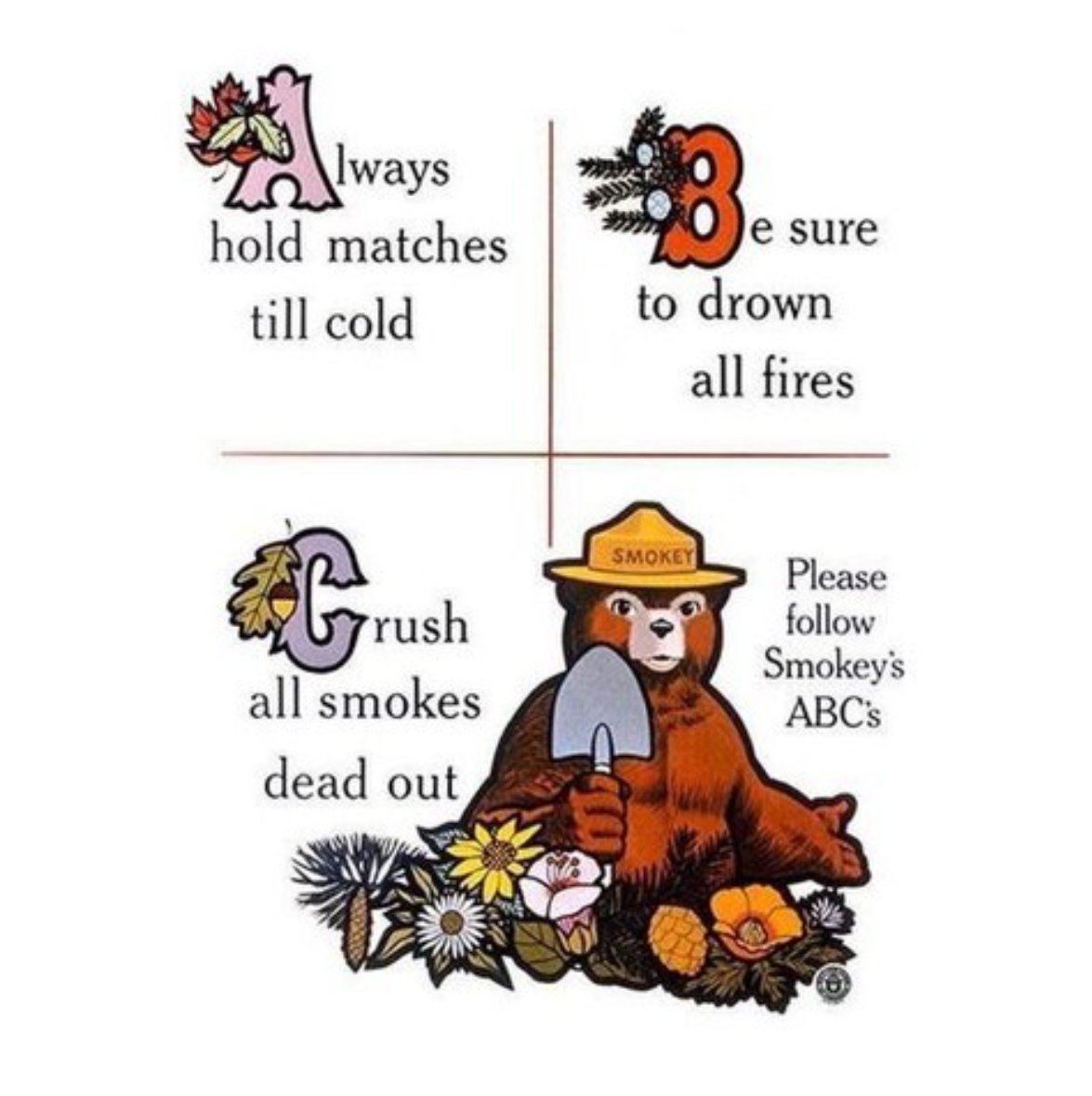 Be aware of local burn restrictions before starting a campfire or burning debris, and remember to fully extinguish them after use.

Remember, #OnlyYou can prevent wildfires!