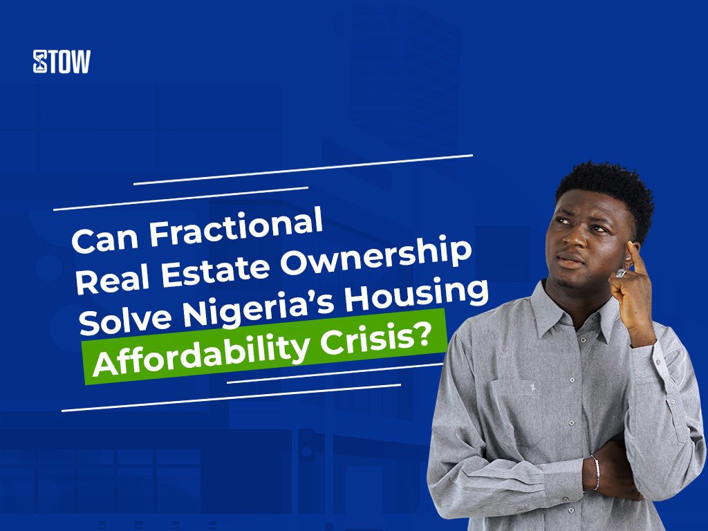Fractional real estate ownership presents an innovative solution-allowing multiple investors to co-own properties, share rental income, and benefit from capital appreciation without the burden of full ownership. 
To read more visit the link stow.ng/can-fractional…

#RealEstate
