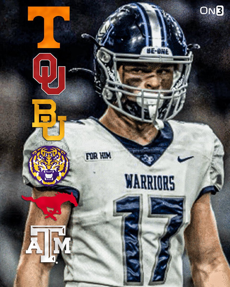 On3 Recruits (@on3recruits) on Twitter photo 2027 No. 1 LB Cooper Witten tells <a href="/ChadSimmons_/">ChadSimmons</a> that 4️⃣ teams are making him feel like a priority👀
Cooper is the son of 11-time Pro Bowler Jason Witten.
Read: on3.com/news/baylor-ok… 2027 No. 1 LB Cooper Witten tells <a href="/ChadSimmons_/">ChadSimmons</a> that 4️⃣ teams are making him feel like a priority👀
Cooper is the son of 11-time Pro Bowler Jason Witten.
Read: on3.com/news/baylor-ok…