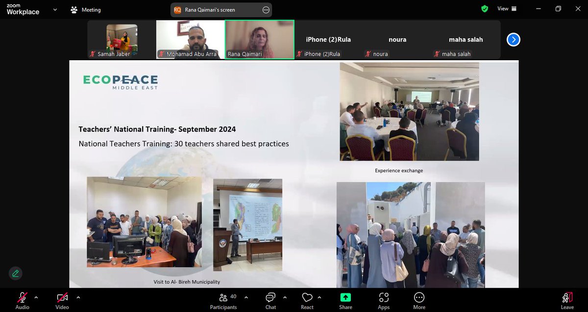 Samahjaber11's tweet photo. Excited to take more steps toward environmental action! 🌍💚 
This February, we kicked off our teachers' training with EcoPeace Palestine, a part of @EcoPeaceME , to address environmental challenges in Palestine and the wider region.
#ClimateAction #education #Sustainability https://t.co/2V9RV8puMA