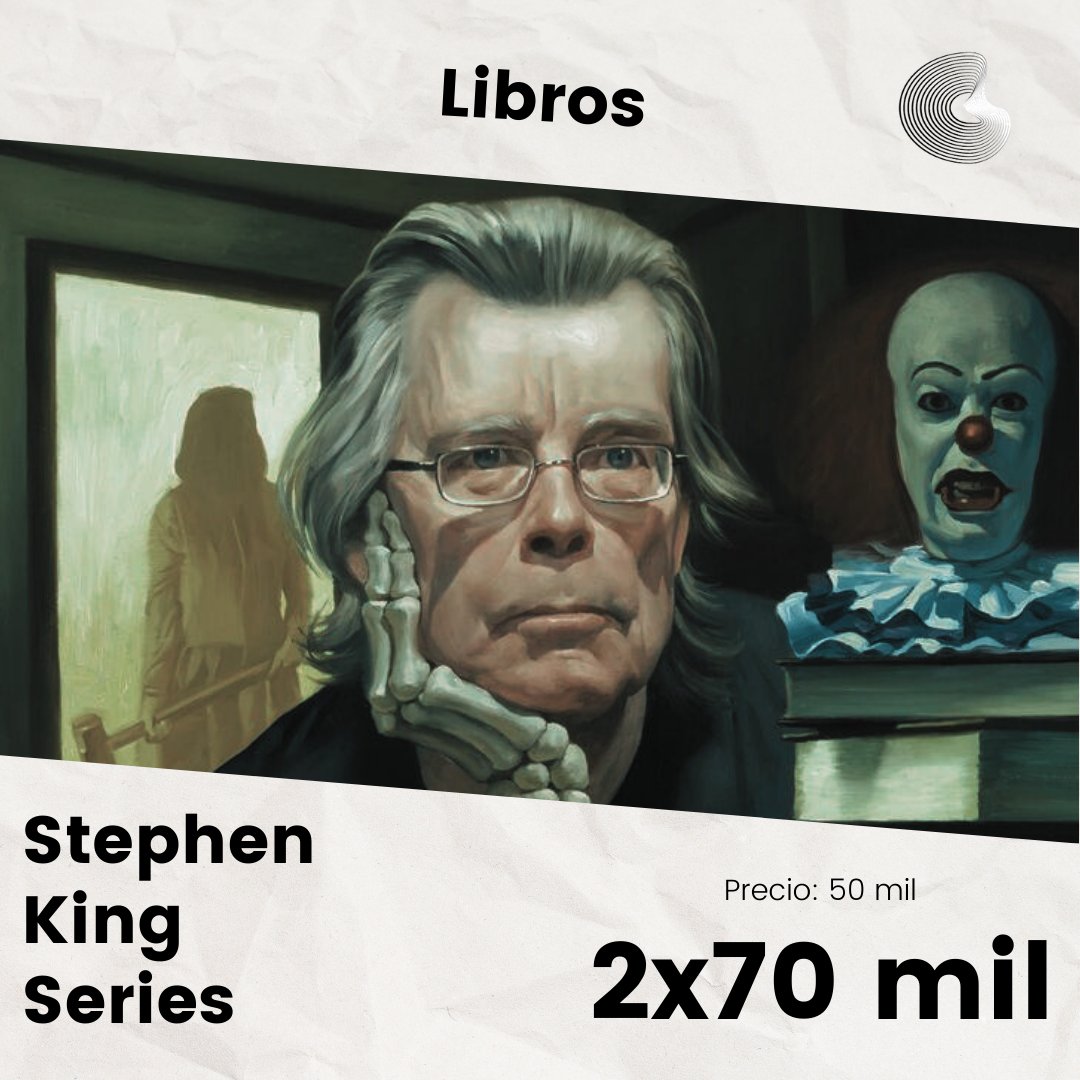 anticspy's tweet image. Stephen King Series 🔥

Formato: Libro Fisico de Bolsillo 

Precio: 50 mil gs x libro 

Promo: 2x70 mil gs 

Visitanos en nuestro sitio web o para una atencion más personalizada escribinos al WhatsApp ♥️

Store: linktr.ee/anticstore