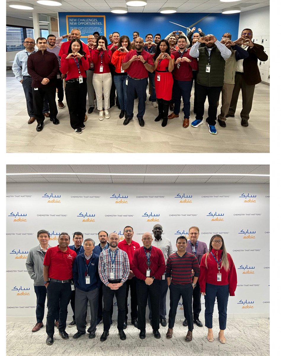 This month, SABIC Americas employees came together to show their support for #HeartMonth by wearing red! ❤️ 

Check out some photos of our amazing colleagues united in raising awareness about heart health and promoting healthy lifestyles.

#HeartHeath #ChemistryThatMatters