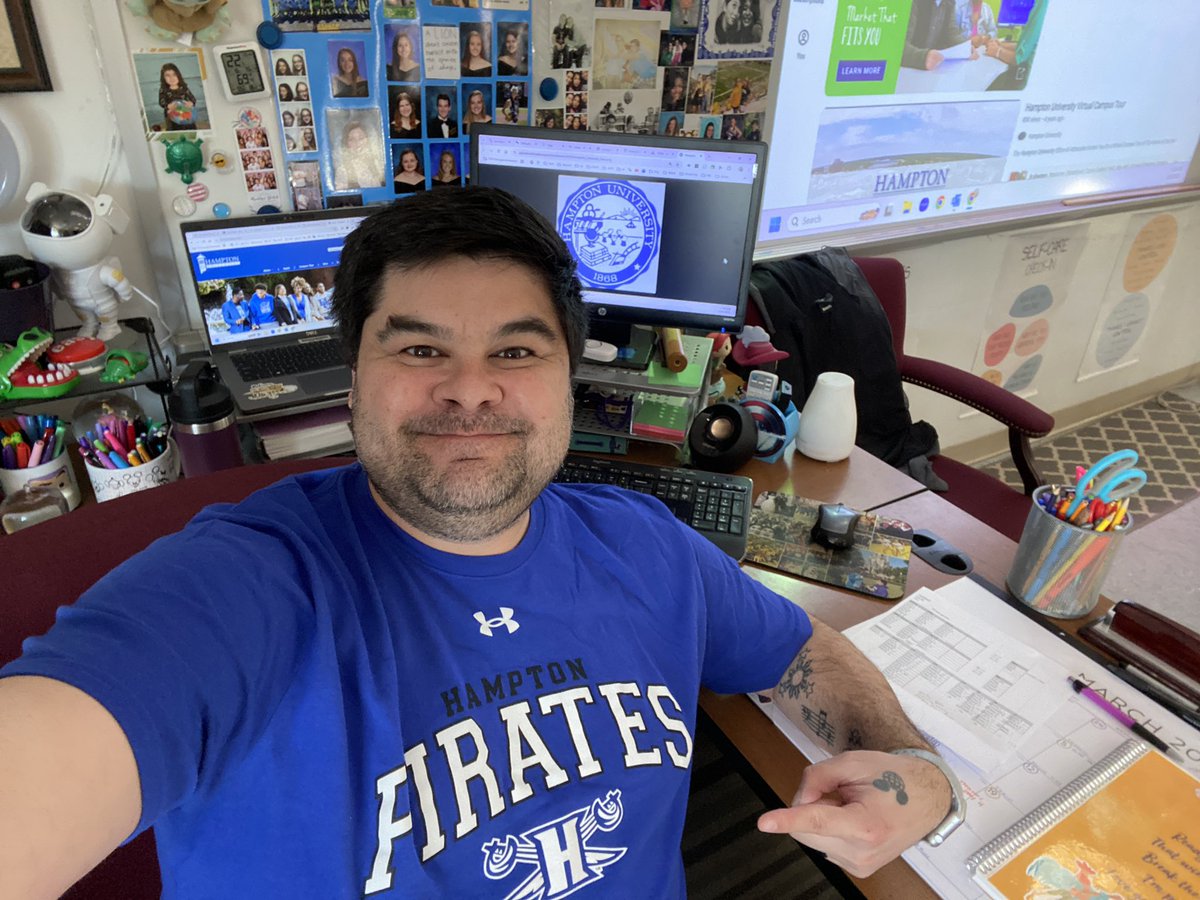 Thank you <a href="/DCAllisontv/">Allison Seymour</a> for today’s #hbcu shirt! Still appreciate and rock your generous gift two years later! <a href="/_HamptonU/">Hampton University</a> #HamptonNation #bhm #BlackHistoryMonth