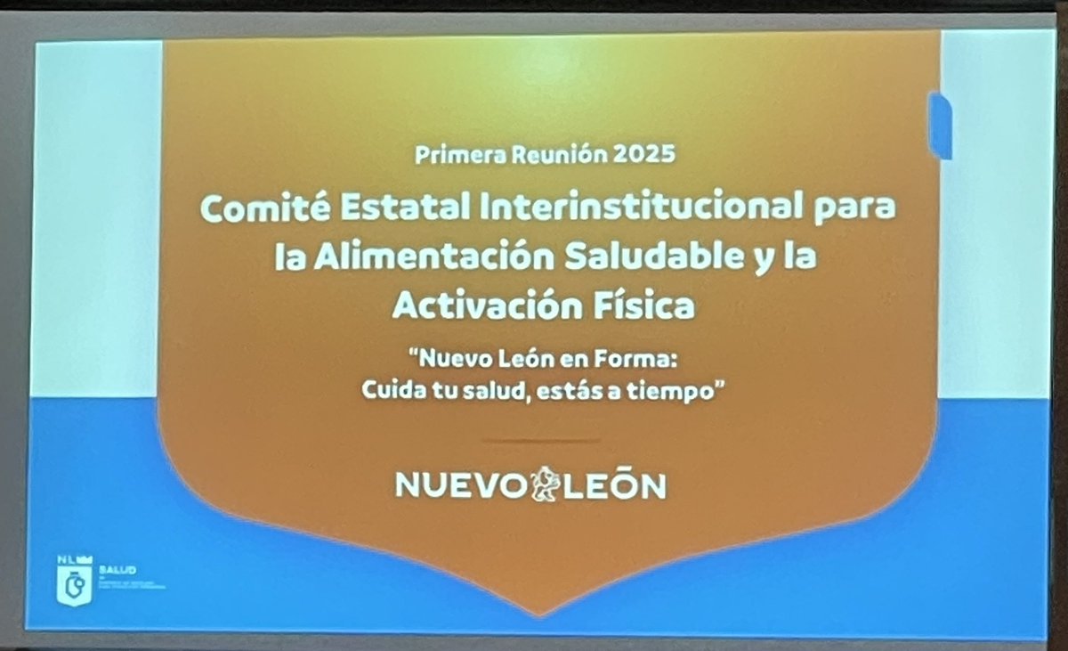 Iniciando la jornada del Comité Interinstitucional para la Alimentación Saludable Nuevo León, me toca la mesa de Detección y Prevención