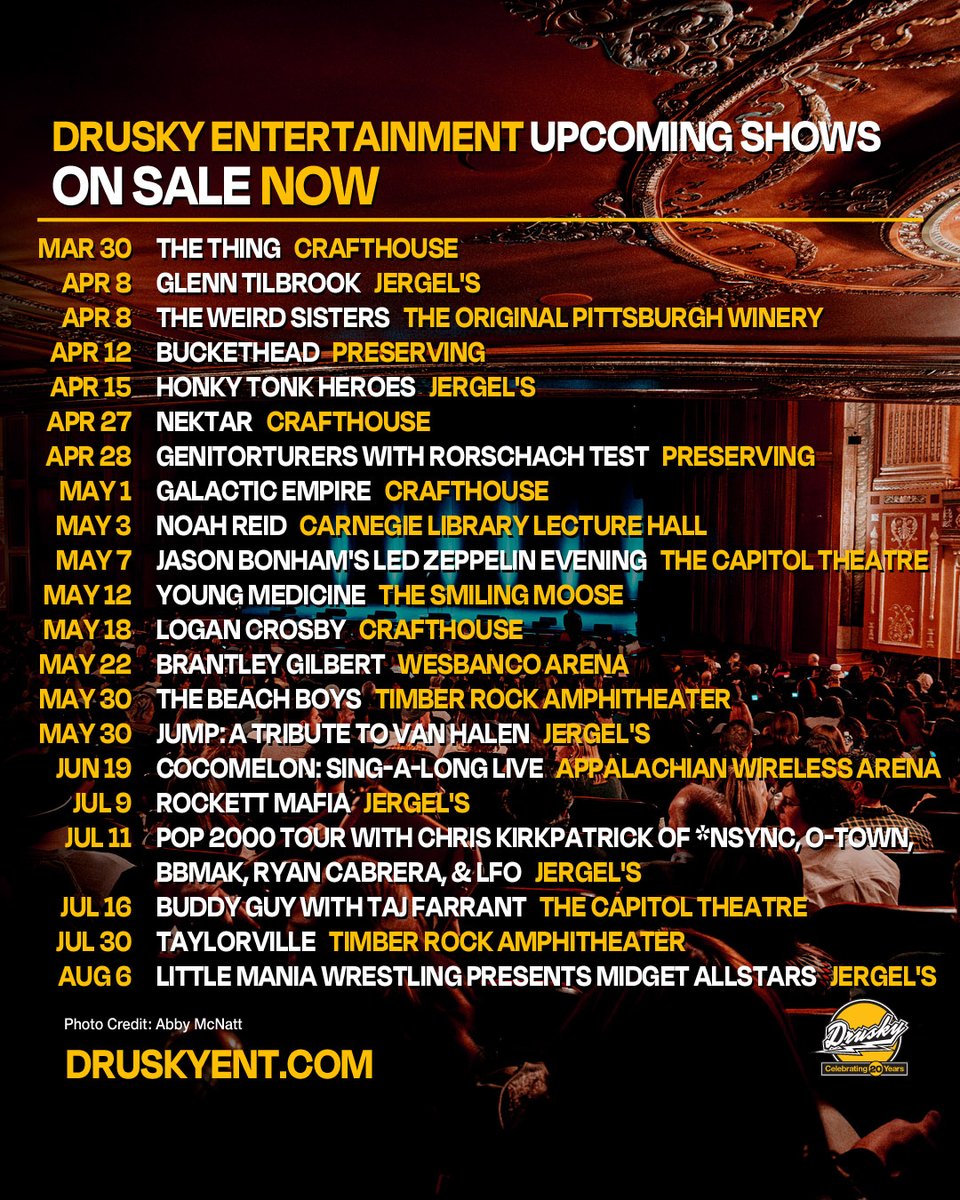 🚨 ON SALE NOW 🚨

📸 <a href="/abigail_mcnatt/">Abigail McNatt Photography</a>
🎟️ bit.ly/DEShows