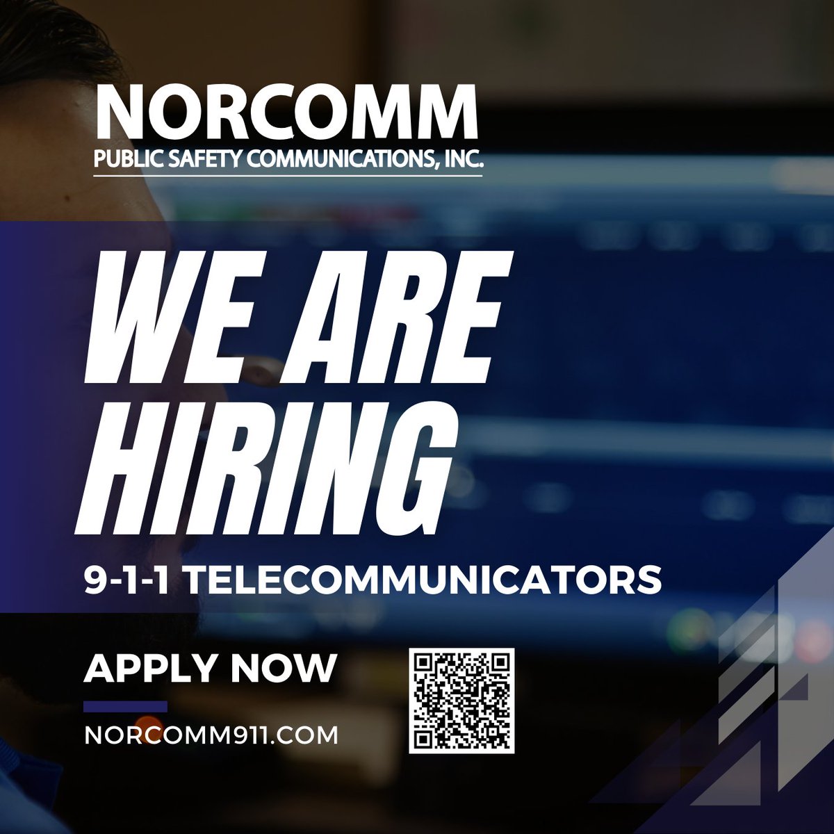 #NORCOMM911 is hiring for the following positions: 911 Telecommunicator (Full-time) careers-norcomm.icims.com/jobs/1309/9-1-……
…… … …… …… …… … …… … …………………Join Norcomm911 today!! #ems #paramedic #emt #firefighter #ambulance #fitness #fire #police #firstresponders