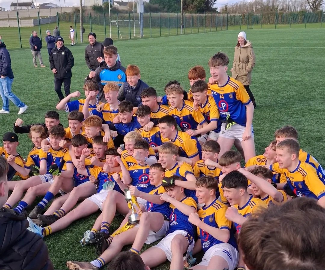 🏆 CHAMPIONS! 🏆
Massive congratulations to our U15 footballers on their hard-fought victory in the Taft Cup Final! 💪🎉
Final Score:
CBS: 2-7 (13) 🏆
Ballincollig: 0-10 (10)
A brilliant team performance to bring home the silverware! 🏅💙💛 C’mon the Green!