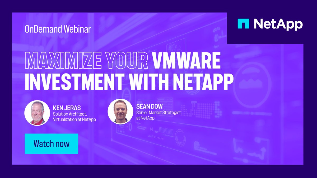 🚀 Are you ready to reassess your VMware strategy? Discover how NetApp can help you cut costs, secure data, and boost performance. Watch our webinar now for expert strategies and tips to optimize your VMware environments!  

#VMware #Observability 

ntap.com/433pa80