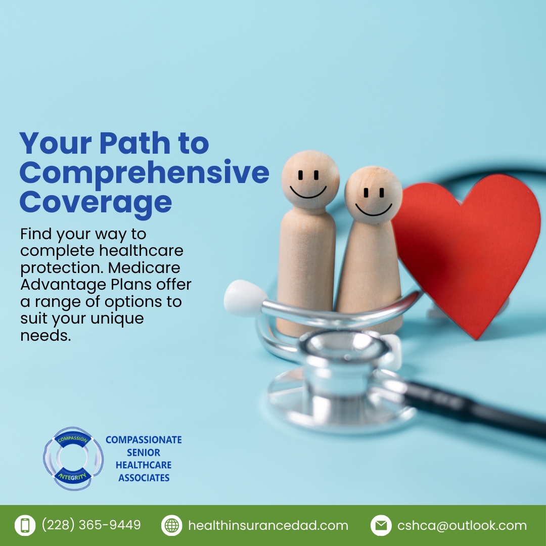 Your Path to Comprehensive Coverage starts here! 🌟 Medicare Advantage Plans offer a variety of options designed to match your specific healthcare needs. 

Let us help you find the right plan!