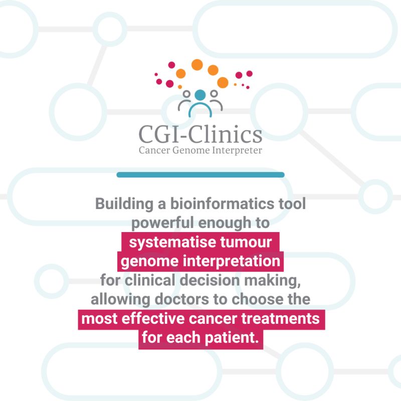Tumour genome analysis is complex but crucial in unlocking personalised treatment 🔓 CGI-Clinics will streamline interpretation, empowering doctors with a one-stop solution for effective patient-specific treatments ✅