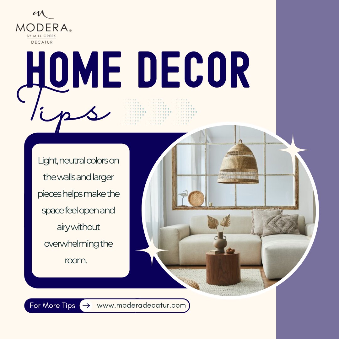 ModeraDecatur's tweet image. Maximizing style &amp;amp; space ✨ Multi-functional furniture + pops of color = the perfect balance for a cozy, stylish apartment! 🏡 #ApartmentGoals #LuxuryLiving #HomeDecorInspo #NewHome