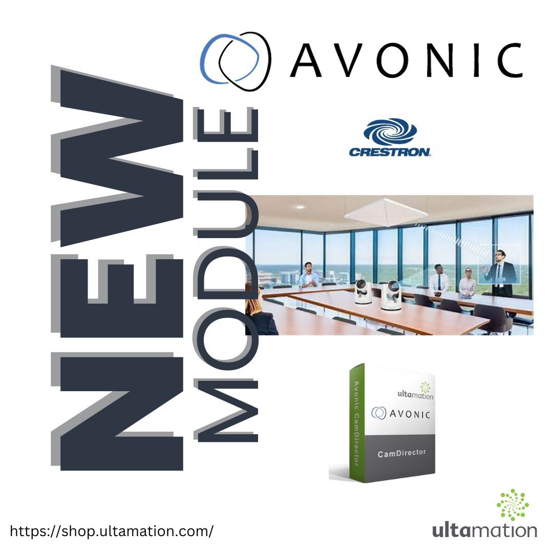 Our latest #CrestronCustom module enables seamless PTZ camera control using the @avonic Cam Director Voice Tracker. 
buff.ly/3Dbbj51 
#ultamation #crestron #PTZCameras #ProAV #SeamlessIntegration