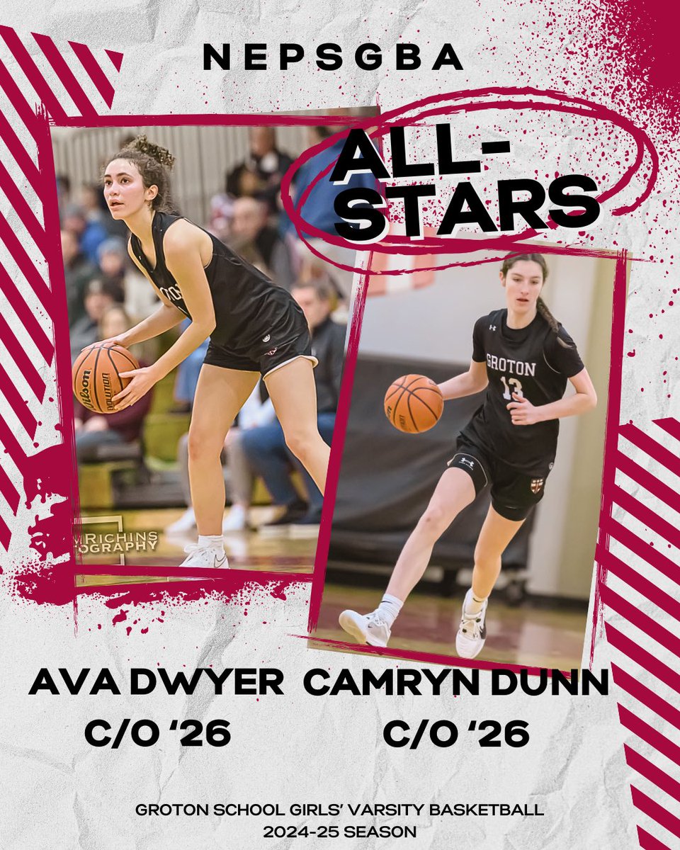 Groton School Girls Varsity Basketball (@grotongbball) on Twitter photo Congratulations to our two NEPSGBA CLASS B ALL-STARS, <a href="/avadwyer26/">Ava Dwyer</a> and <a href="/camryndunn26/">Camryn Dunn</a> !! We are pumped these two uncommitted juniors were recognized by our opponents this season. <a href="/BashHoopsNE/">Bash Hudson</a> <a href="/GrotonZebras/">Groton Athletics</a> <a href="/ISLSPORTS/">The ISL</a> Congratulations to our two NEPSGBA CLASS B ALL-STARS, <a href="/avadwyer26/">Ava Dwyer</a> and <a href="/camryndunn26/">Camryn Dunn</a> !! We are pumped these two uncommitted juniors were recognized by our opponents this season. <a href="/BashHoopsNE/">Bash Hudson</a> <a href="/GrotonZebras/">Groton Athletics</a> <a href="/ISLSPORTS/">The ISL</a>