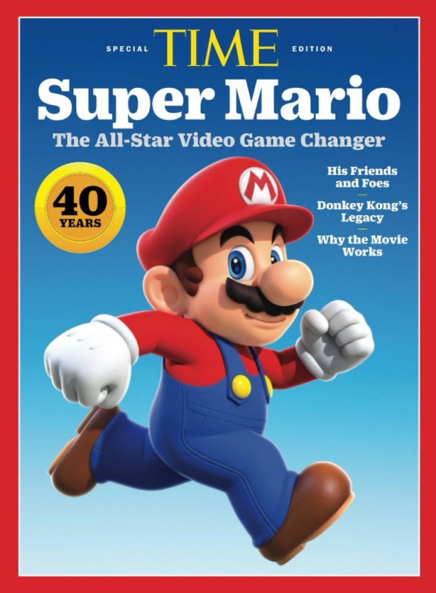 leecocker's tweet image. TIME Super Mario (Special 40th Anniversary Edition) is available on Amazon #Mario #MarioAndSonic #SuperMario #Time
