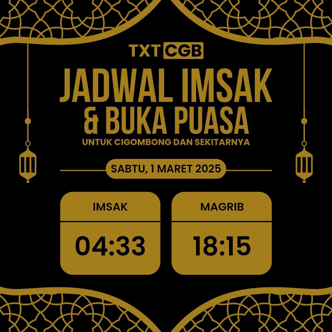 Atur alarm, Guys. Sahur pertama jangan sampai lolos.