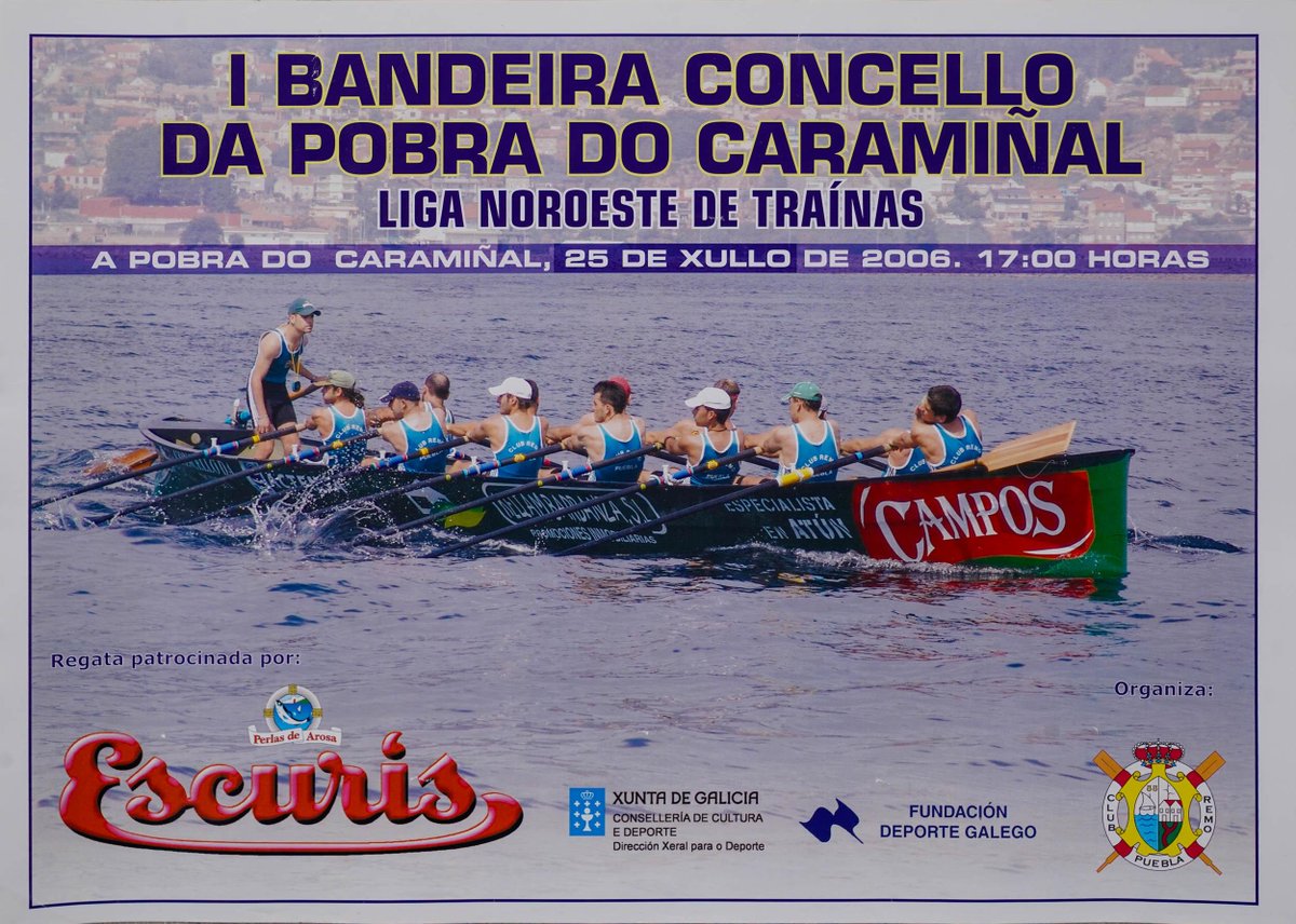 traineras_es's tweet photo. Esta semana @Adrienone me envió carteles de regatas de los años 80, 90 y 00, la mayoría de Galicia, muchas gracias. 
Por ejemplo, ahora podéis ver 12 de los 19 carteles de la Bandera del @ClubRemoPuebla aquí: https://t.co/oQu91bpYSi
Si alguno tiene más carteles que los envíe 😉 https://t.co/NNjyPwvJoT