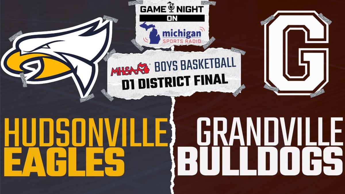 Michigan Sports Radio (@misportsradio) on Twitter photo Tonight will feature the 3rd matchup of the season between these two OK Red rivals with a District Championship on the line! The last matchup was a 69-62 (OT) victory for the Eagles.
<a href="/MIgamenight/">Michigan Game Night</a> is covering the action live as the Bulldogs of <a href="/GrandvilleBBall/">Grandville Boys Basketball</a> (9-14) take on the Tonight will feature the 3rd matchup of the season between these two OK Red rivals with a District Championship on the line! The last matchup was a 69-62 (OT) victory for the Eagles.
<a href="/MIgamenight/">Michigan Game Night</a> is covering the action live as the Bulldogs of <a href="/GrandvilleBBall/">Grandville Boys Basketball</a> (9-14) take on the