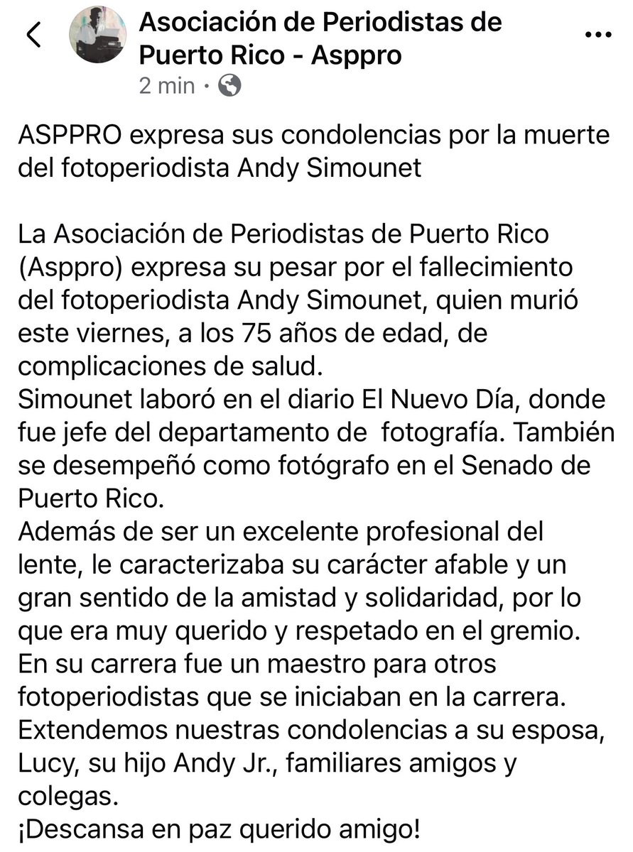 ¡Descansa en paz querido amigo!