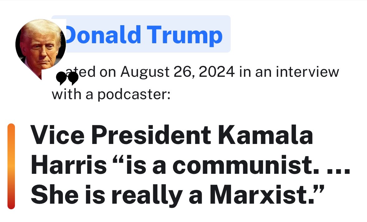 <a href="/Sverrirhelga95/">Sverrir</a> <a href="/Gudjonmanikom/">Guðjón Máni</a> Obama, Joe Biden, Hillary Clinton, heilbrigðisyfirvöld, kennarar. Allt verið kallað “kommúnistar”. Sem er hlægilegt, því nútíma Demókratar eru jafn mikið að vinna fyrir auðvaldið og Trump. Hef tekið eftir þessu líka hér, Samfylkingin kölluð kommúnistar… jafnvel Viðreisn. 💨