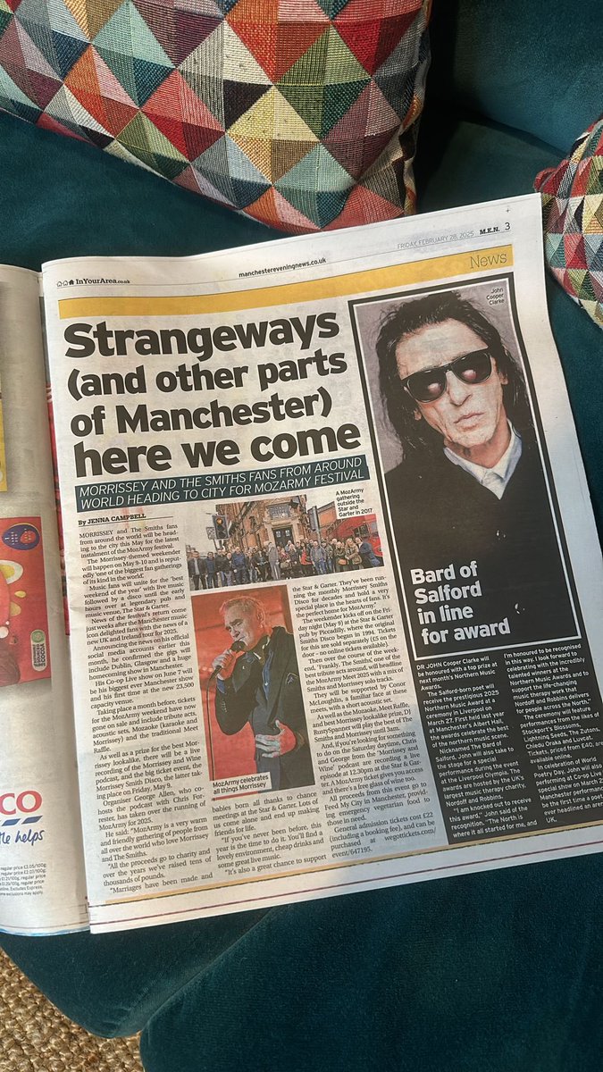 Mozarmy is on p3 of today’s Manchester Evening News 🙏