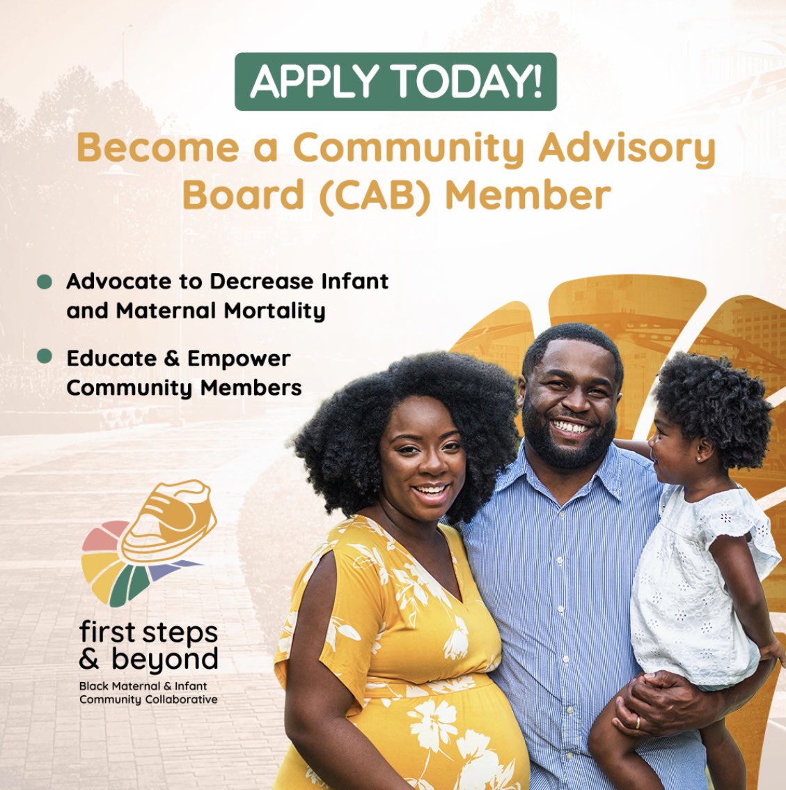 *Partner Spotlight* Calling all community advocates! Join First Steps &amp; Beyond’s Community Advisory Board to help improve all maternal &amp; infant health in Allegheny County. Share your experiences, elevate voices, and make a real impact. Apply today-&gt; bit.ly/CommunityAdvis…