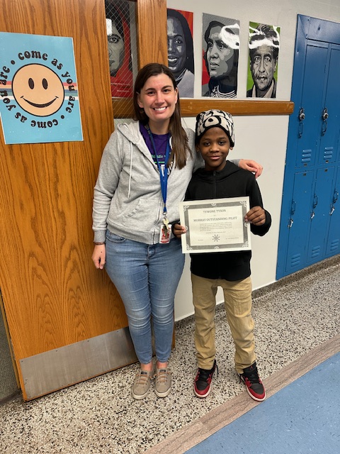 #Pilotprops of the week!  Ms. Helmen would like to celebrate Tywone Tyson.He comes to class ready to learn with a smile on his face.He asks great questions and is always willing to share his perspectives about the book we are reading.Keep up the great work, Tywone!  Go Pilots!