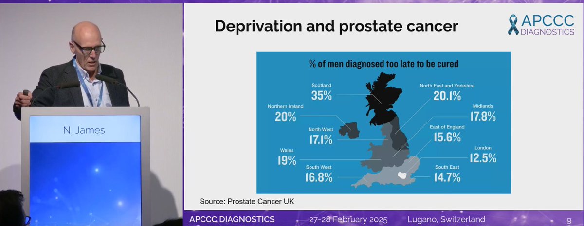 nataliagandur's tweet photo. ππ΅ LIVE from #APCCC25! #APCCCDiagnostics25
π’ Refining Prostate Cancer Screening: Balancing Detection & Overtreatment
@APCCC_Lugano @OncoAlert
π‘ Key insights from todayβs session:
β
PSA Testing Challenges: Overdiagnosis, false negatives, and overtreatmentβhow MRI pre-biopsy can improve case selection.
β
Health Disparities: Socioeconomic deprivation linked to 14% higher mortality and 29% higher metastatic presentation in prostate cancer.
β
Project Man-VAN π: A mobile outreach model for targeted screening among ethnic minorities and underserved populations.
β
Optimization Strategies: Reducing non-attendance rates (23%) and improving efficiency via pre-appointment digital tools.
β
Economic Evaluation: Comparing traditional GP pathways vs. Man Van outreach, streamlining early detection.
π₯ Panel discussion with:
@Albert0Briganti @Ecastromarcos @drlouiseemmett @DrAGafita @karolien_goffin @ProfHadaschik @DrMHofman @Prof_Nick_James @piet_ost @gpalapa2 @MoniqueRoobol @TylerSbrt @DrSpratticus @Tilki_De @BertrandTOMBAL @Nina18205 @UrsulaVogl @ResearchWyatt
@ProfKHerrmann @stefanofanti4 @Silke_Gillessen @AOmlin
