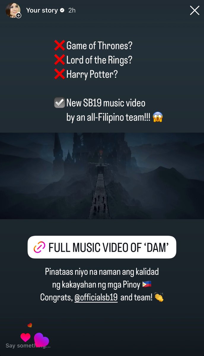 aidelacruz's tweet photo. Saks lang… EME! 😂

So happy that SB19 has yet again raised the bar for P-pop and Filipino artistry 🇵🇭

DAMi pa palang mapipiga sa kanila after 6 years :) Congrats to the whole @SB19Official team! Welcome back 👑

#SB19DAMMVOutNow 🍎
DAM ISANG MILYON NA
DAM MUSIC VIDEO RELEASE https://t.co/ZKyMfM7VBK