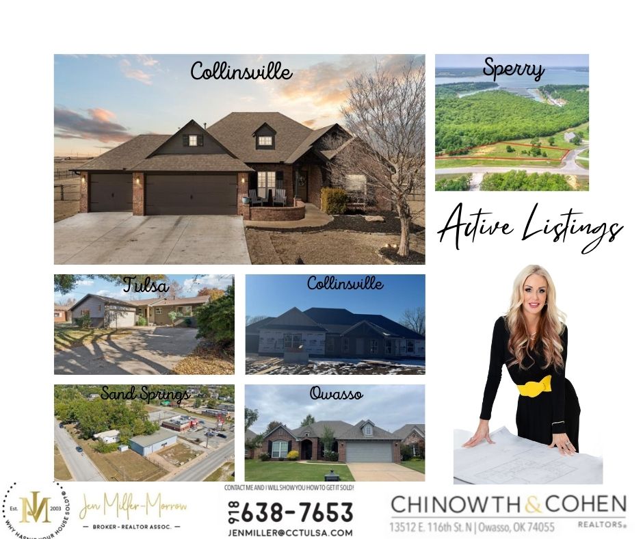 JenMillerMorrow's tweet photo. Been a busy start to 2025! Here is an update on my current active listings! Want a tour? Feel free to text, call or DM me!
#marketedbyjenmillermorrow #whyhasntyourhousesold #Oklahoma #realestate #OklahomaRealEstate  #listingagent #listings https://t.co/YSdkL1DoQv