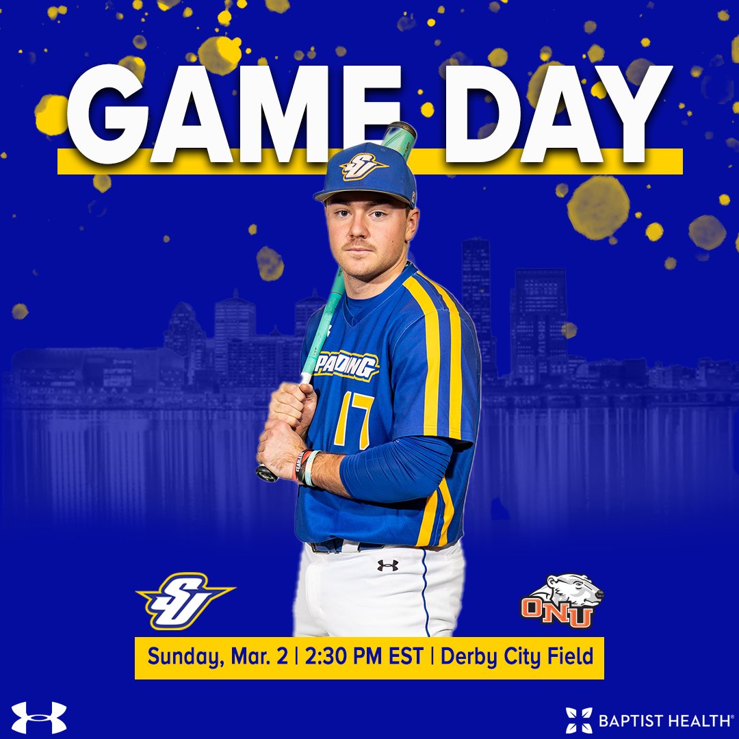 BSB | Wrapping up the weekend against the Polar Bears!

🆚 Ohio Northern
📍 Louisville, KY
⏰ 2:30 PM
🎥 tinyurl.com/34tuzkys

#SU502 | #OneSpalding