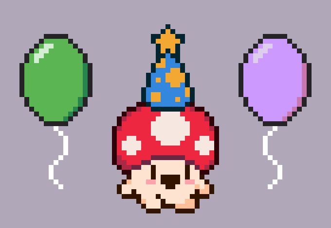 serjogamedev's tweet image. today&apos;s my birthday whee #pixelart