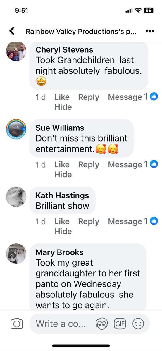 Just some of our lovely comments from the audiences this week ❤️ #FeedbackFriday #beautyandthebeast✨🌹<a href="/CongressTheatr/">Congress Theatre</a> <a href="/owenmoneycomic/">Owen Money</a> <a href="/CwmbranLife/">CwmbranLife</a>