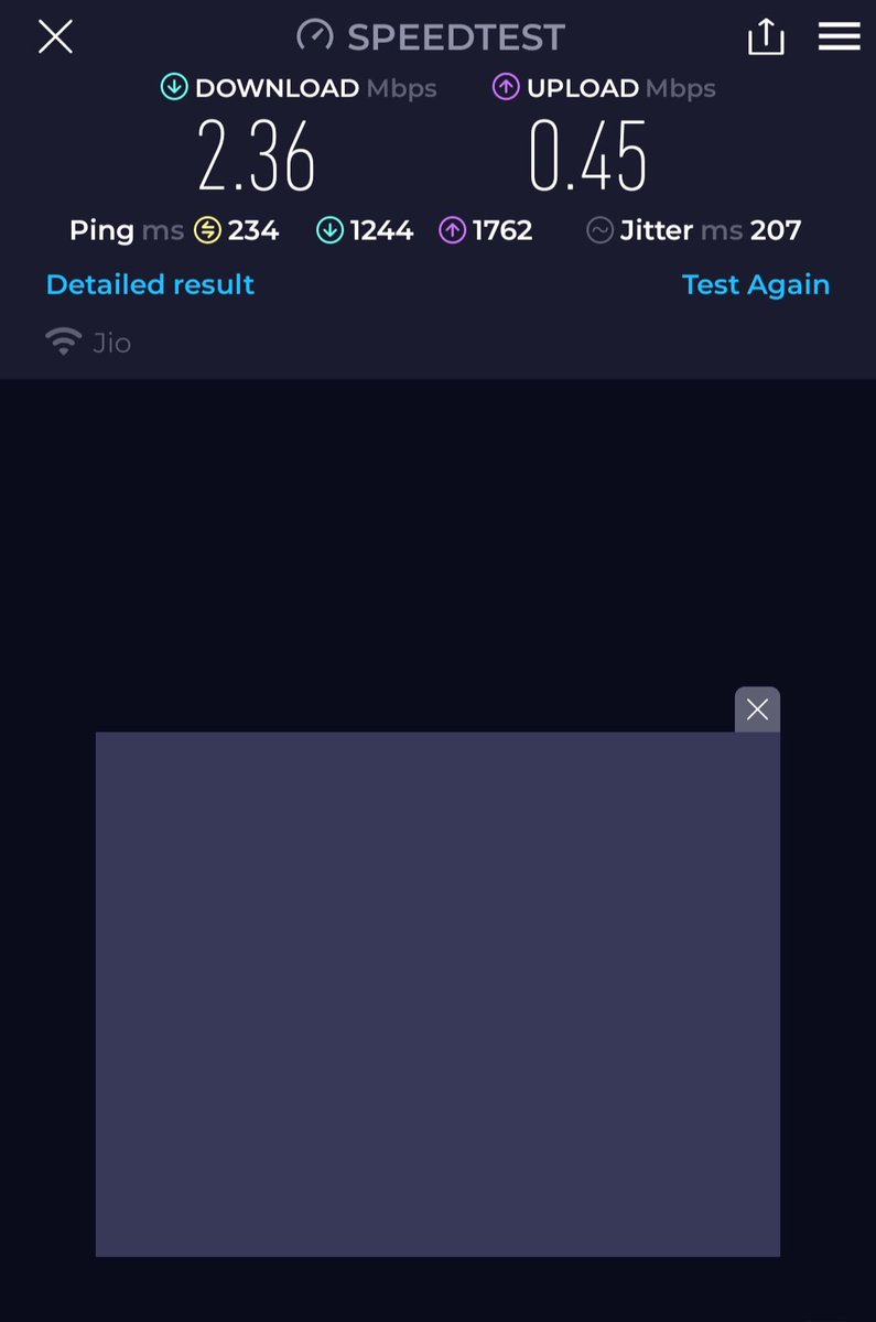 Santosh16946930's tweet photo. Team could u please check why my jio air fiber issue not yet resolved i am not getting upload speed sometime download speed boost till 15 mbps but upload nothing if not able to fix please cancel my connection and refund my money poor service.
@JioCare @reliancejio @JIOAIRFIBERIN https://t.co/Ko1MCxMuk5