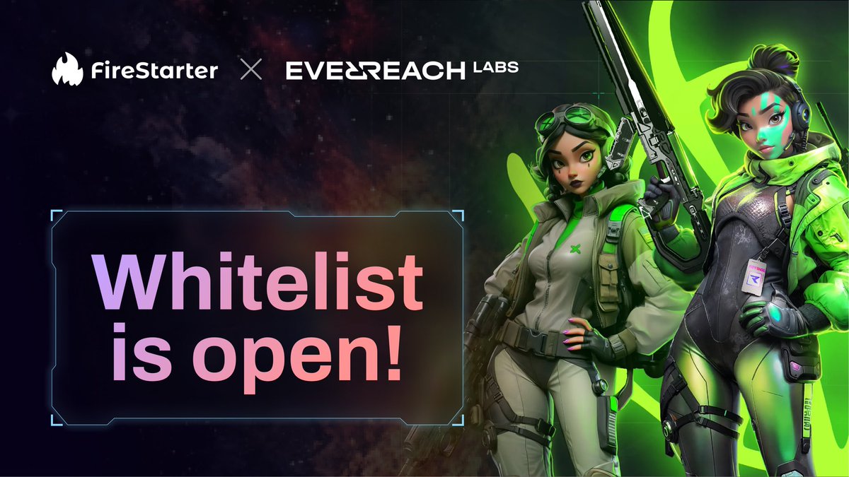 Everreach Whitelist is Still Open – Don’t Miss Out 🗣️

Everreach Labs is an innovative GameFi project backed by Immutable, Epic Games, Steam, and other industry leaders. If you haven’t applied for the whitelist yet, now is a great time to secure your spot.

📌Why Join the