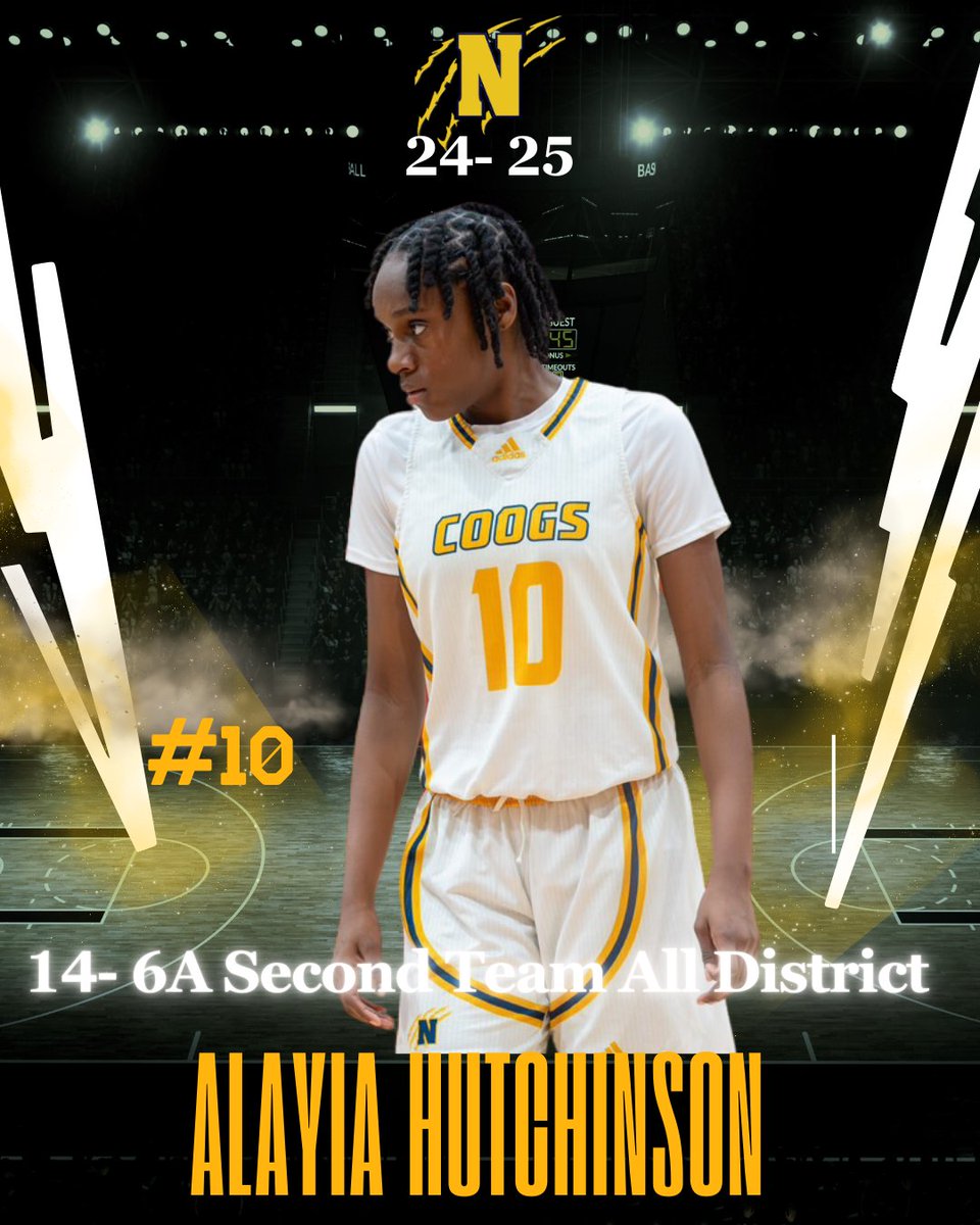 Congrats to <a href="/Ahutt11_/">Alayia Hutchinson</a>  for earning 14- 6A Second Team All district. You are just getting started in your HS career and to be recognize with such an honor states alot. Keep working kid, we are proud of you and can't wait to see what God has in store for you!